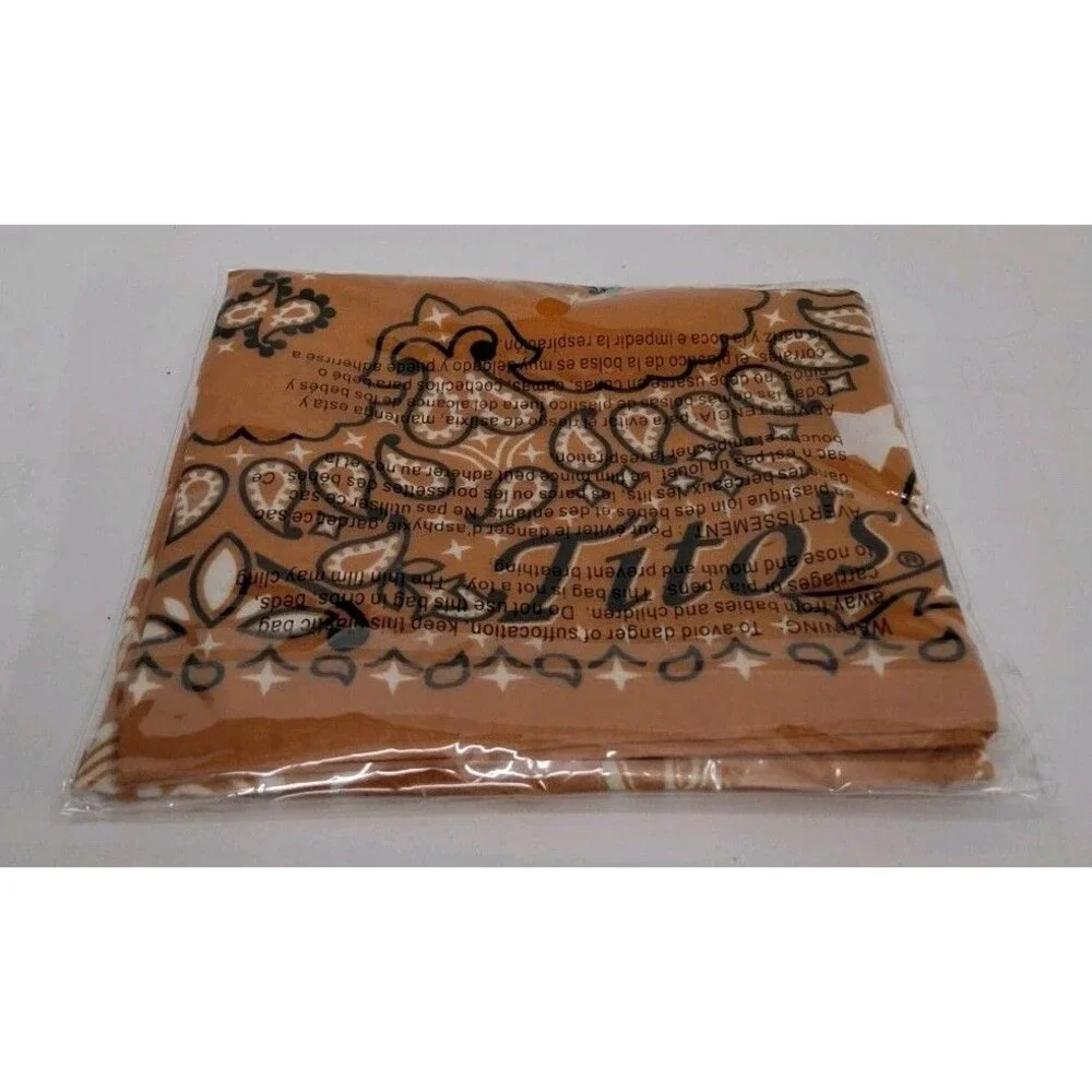 Tito's Vodka Bandana, Official Merchandise, New, Sealed, Orange & Black